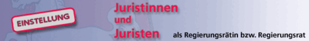 Einstellung Juristinnen u. Juristen